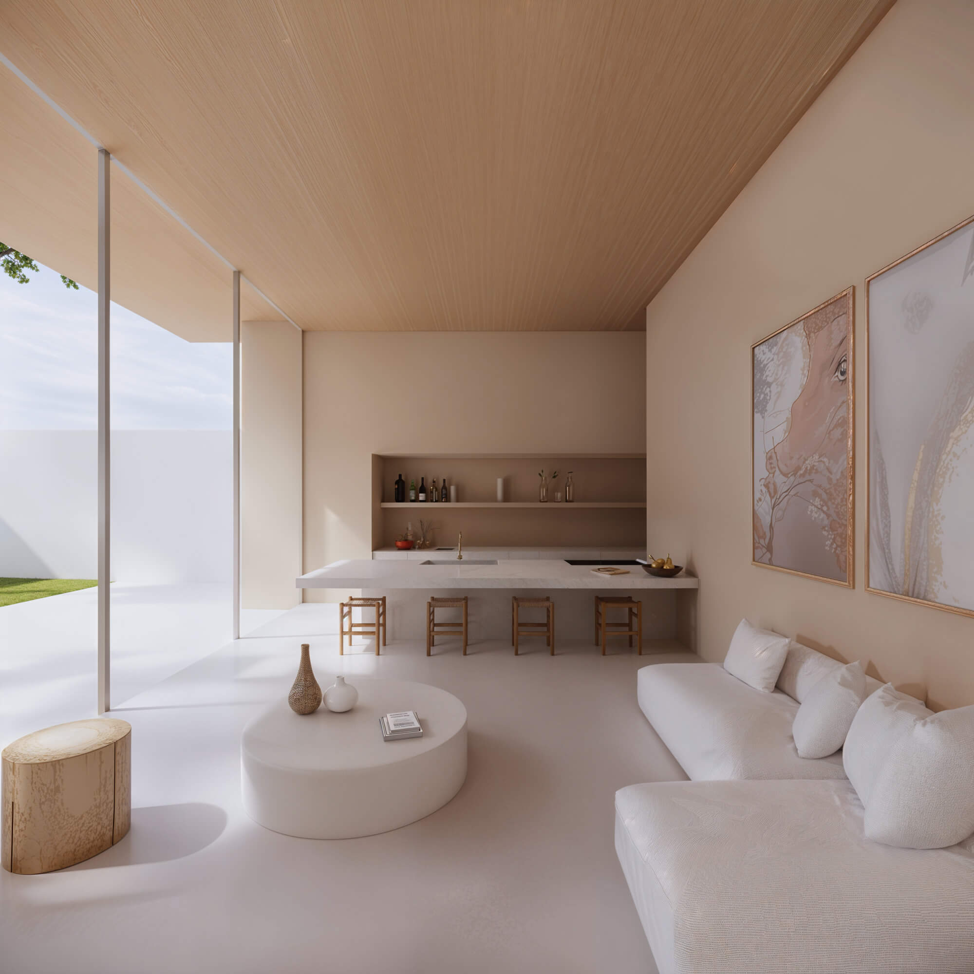 LDK space with a comfortable and simple interior