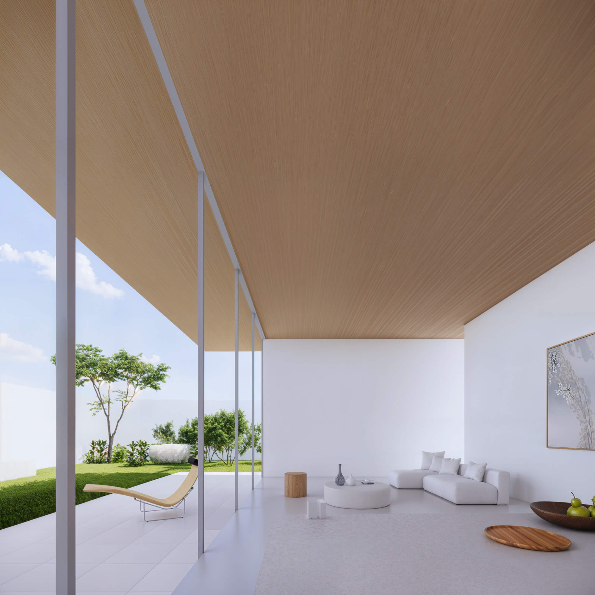 Open living space blending indoors and outdoors seamlessly